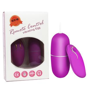 20 Speed ​​Bullet Vibrator Remote Control Clitoris Stimulator G-Spot Massager Vibrerande ägg Sexleksaker för kvinnor