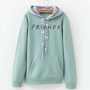 Vänner trycker hoodies Sweatshirts Harajuku Crew Neck Sweats Women Clothing Feminina Loose Womens Outwear Fall B0314 201203