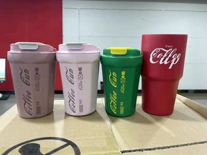 Stainless Steel Silicone Mug 16oz Vacuum Insulated Travel Mug Metal Water Bottle Beer Coffee Mug with Lid 5 Colors