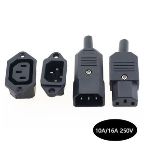 Switch C14 C13 ELEKTRISKA AC SOCKET 3 KVINNA MANLET -PLUCKONTAKTER 3PIN MOTSWITCH