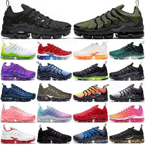 Wholesale boys white running shoes resale online - TopQuality TnPlus Sports Running Shoes Men Big Boys Trainers All Black Cool Grey White Sneakers Metallic Gold Sunset Atlanta USA Be Ture