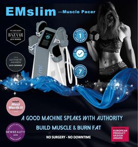 Salon verwenden RF 4 Griffe Hiemt EMSLIM -Maschinenkörper -Körperformung Eletric Muscle Stimulator Aufbau von Fettverbrennung EMS Elektromagnetische Muskelstimulationsgeräte