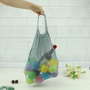 Fruit Net Bag Portable Vegetable Bag Hollow Out Environmentally Friendly Shopping Tote Bags Reusable RRE13712