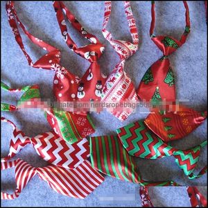 Party Favor Event Supplies Festive Home Garden Children Printing Bow Tie Christmas Style Child Bowknot Ties Mti Colors Stripe Mönster Neck