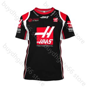 2022 New Racing Team Formula One Short t Summer Hass Sleeves الرياضة في الهواء الطلق عارضة سريعة الجفاف قمصان الراحة المتضخمة 982q