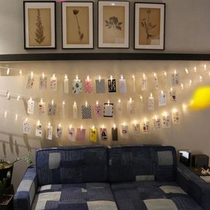 Strings String Lights Po Clip Fairy Outdoor Battery Operated Garland Christmas Decoration Party Wedding XmasLED LEDLED LED