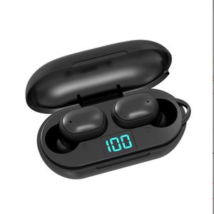 H6 TWS Bluetooth 5.0 Trådlösa hörlurar hörlurar Musik LED Display Vattentät Vatten Proof Stereo Sport Headset Mini Earbuds Bluetooth Earbud