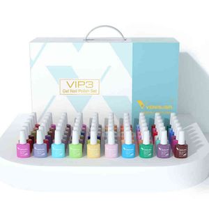 Nxy Nail Gel VIP Kit Польский Полный охват 60 Цветов Пигмент Professional Art Красивый длительный лак 0328