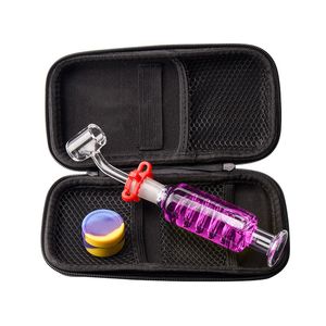 Wholesale titanium nail 14mm banger for sale - Group buy CSYC NC093 Smoking portable Kit mm cooling oil inside Glass Hand Pipes with Quartz Banger Nail or Titanium Tips Smooth Airflow