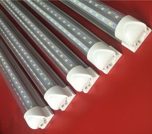 Tubo de lámpara fluorescente led en V de alta eficiencia de 0,6 ~ 1,5 m, tubo de iluminación de oficina para taller de fábrica, luz LED integrada T8 de 18 ~ 48W