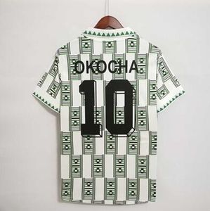 1994 1998 Nijerya Retro futbol formaları yeşil OKOCHA KANU BABAYARO UCHE WEST 94 96 98 klasik futbol forması