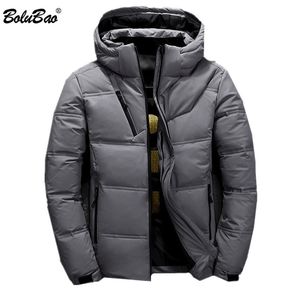 Bolubao Winter Men Jacket Down Jacket Men's Men's Compoled Color Solid Down Coats Casual Casual White Duck Down Jacket Male 201127