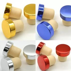 T-shape Wine Tool Stopper Silicone Plug Cork Bottle Stoppers Red Cork Bottles Bar Tool Sealing Cap Corks For Beer B0623x01