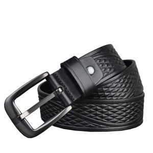 Cintos Western Genuine Leather Print Buckle Men Belt Belt vintage Cow Jeans Pantal Beltelts Beltbelts