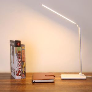 Bordslampor Stepless Dimble Desk Reading Light Foldbar Rotertable Touch Switch LED Lamp DC 5V USB laddningsport Timing LAMPTABLE