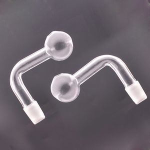 10mm 14mm 18mmの男性の女性の関節ピレックスのバブラーの喫煙水手パイプ45 90度のDab Rig Bongのための90度