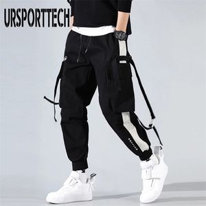 Pantaloni da uomo Streetwear Tasche Ragazzi Jogger Pantaloni sportivi Hip Hop Pantaloni da jogging Pantaloni tattici Mens Cargo Harem Abbigliamento uomo 220826