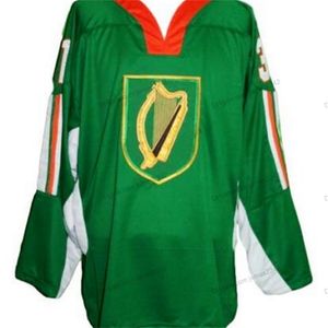 Nikivip Custom Retro Bailey # 31 Team Ireland Maglia da hockey cucita verde Taglia S-4XL Qualsiasi nome e numero Maglie di alta qualità