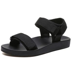 Sandaler Flat Motion Women skor Wild Fashion Open Toe Magic Paste Non-Slip Casual Women's Platform Beach LL23Sandals