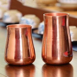 Handcrafted Pure Copper Beer Milk Mug Creative Vintage Thickened Moscow Water 350 ml Breakfast Cup Moscow Drinkware Tableware
