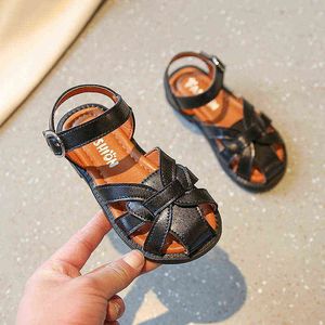 Princess Roman Sandals 2022 Baby Summer Fashion Cut-Outs Shoe For Child Girls Beach Non-Slip Shoes Kid Sandals 1 2 3 4 5 6 Years G220523