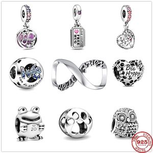 Bracciale Pandora in argento 925 con ciondolo 925 possiamo fare qualsiasi cosa amore coupon ape felice infinito cuori pendenti perline set di ciondoli ciondolo fai da te gioielli con perline fini