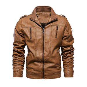 2022 New Luxury Genuine Leather Jacket Dermis Coat 4xl Blue Biker Giacche Mens Motorcycle Stand Zipper Giacca in pelle Cappotti Plu L220801