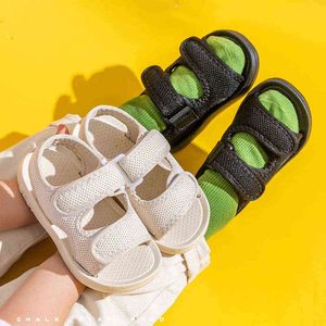 Sandálias de borracha infantil de verão para meninas meninos de fundo macio respirável de pé aberto sandálias de praia de esportes casuais Novo 2022 G220512