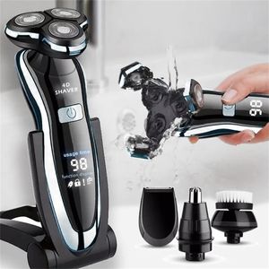 Zozen erkek elektrikli tıraş makinesi, erkekler için elektrikli tıraş makinesi, sakal ve bıyık düzeltici, yıkanabilir ve USB şarj tıraş makinesi 220322