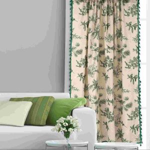 Curtain & Drapes Curtains Window Blackout Green Cortinas Para Sala Kitchen Sliding Door Panels Black Out Long BedroomCurtain