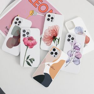 Soft TPU przypadki dla Xiaomi Mi 11 Lite Ultra 11i 8 A2 CC9E POCO M3 REDMI Note 10s 9a 9 10 9t K40 Pro Max Cover Fashion Flower