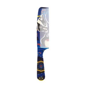 Nya heta hårborstar Makeup Quintessence Beijing Opera Facial Blue Classic Anti-Static Hair Cutter Comb Steel Needle In Salon Non Slip Design, Bekväm att hålla