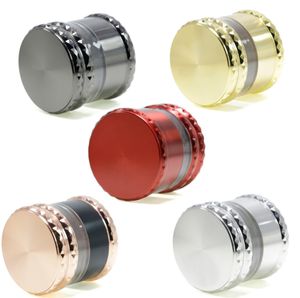 The latest 65x62mm Smoke grinder five -layer zinc alloy diamond edge cigarette mill many styles support custom LOGO