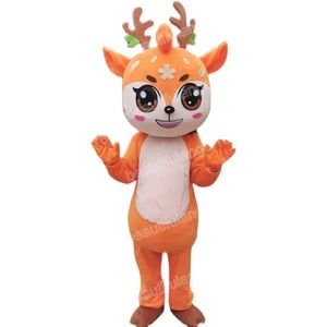 Cadılar Bayramı Sika Deer Maskot Kostümleri Yüksek Kaliteli Karikatür Tema Karakter Karnaval Unisex Yetişkinler Kıyafet Noel Partisi Kıyafet Takım