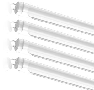 US STOCK T8 G13 LED Bulbs 4 Foot 22W 5000K Cold White Tube Lights 4FT Frosted Cover Fluorescent Light Bulb Ballast Bypass Double Ended Power