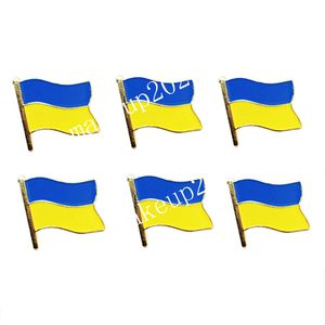 ウクライナの国旗ブローチメタルピンブローチお土産バッジ帽子バッグ装飾クリエイティブギフト用品