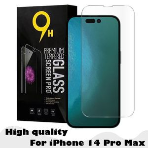 0.3MM 2.5D Cell Phone Protector 9H Tempered Glass For iPhone 14 13 12 Mini 11 Pro Max XR XS X 6S 7 8 Plus with Paper Package