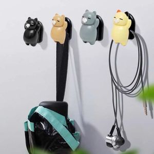 Household Sundries Nordic Animal Car Accessories Mask Bag Hook Resin Holder Punching free Wall Decorative Hanger Behind door Keys Clothes Hook