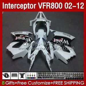 ホンダインターセプターVFR800 VFR 800 RR CC 800RR 02-12 BODYS 129NO.19 800CC VFR800RR 02 03 04 05 06 07 VR-800ホワイトWest2002 2008 2009 2011 2012 2012フェアリング