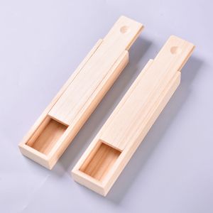 Scatola per set di forchette per coltelli e bacchette in legno Custodia per bacchette antiscivolo Custodia per bacchette da viaggio portatile Scatole per set di stoviglie