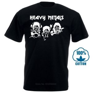 Vintage T Shirts Crew Neck Men Casual Short Heavy Metals Chemistry Periodic Table Rock Roll Music Physics Biologi Tee Shirts 220425