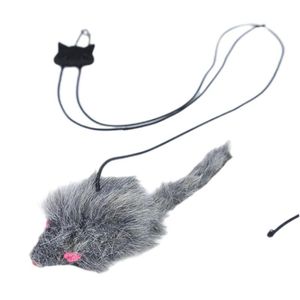 Cat Toys Toy Scratch Rope Door Pet Teaser interattivo con mouse in peluche per esercizi divertenti stimolanti elastici