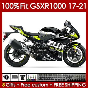 Mold de injeção para Suzuki GSX-R1000 GSXR 1000 CC K17 2017-2021 146NO.138 Bodys GSXR-1000 GSXR1000 17 18 19 20 21 1000CC 2017