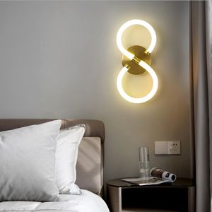 Round tube wall lamp simple creative interior home decoration villa courtyard bathroom bedroom corridor bedside courtyard