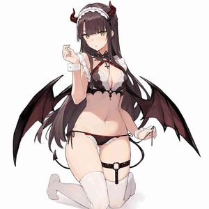 17cm Japanese Anime Taya Demon Maid AIKO PVC Action Figure Toy Statue Collection Model Doll Gift