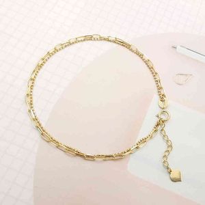 New Arrival Double Chain Link Fashion Custom Bracelet in K Real Solid Gold