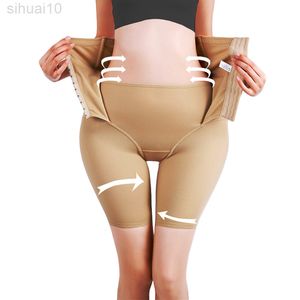 Postpartum Underwear Slimming Belt Panty Shaper Control Panties Bodysuit Waist Trainer Shapewear Push Up Butt Lifter Body Shaper L220802