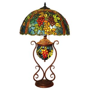Table Lamps " American Classical Handmade Living Room Lamp Stained Glass LampTable