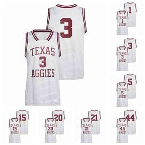 THR TEXAS AM AGGIES NCAAカレッジバスケットボールジャージークエントンジャクソンヘンリーコールマンIIIマーカスウィリアムズタイレックラドフォードアンドレゴードンウェイドテイラーIV