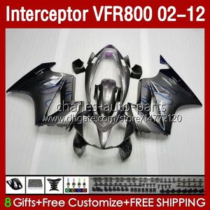 Honda Interceptor VFR 800RR 800 VFR 800 RR CC VFR800RR 02 2007 129NO.107 800CC 02-12 Bodywork VFR-800 08 09 10 11 12フェアリンググレーブルー